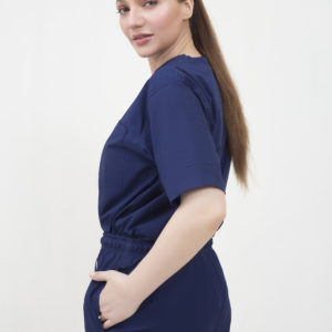 cotton 65%, polyester 35% scrub set side view