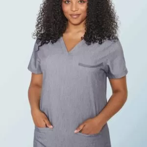 Stretchable Women`s Scrub Top & Bottom with 3 Pocket Normal Solid Half Sleeve