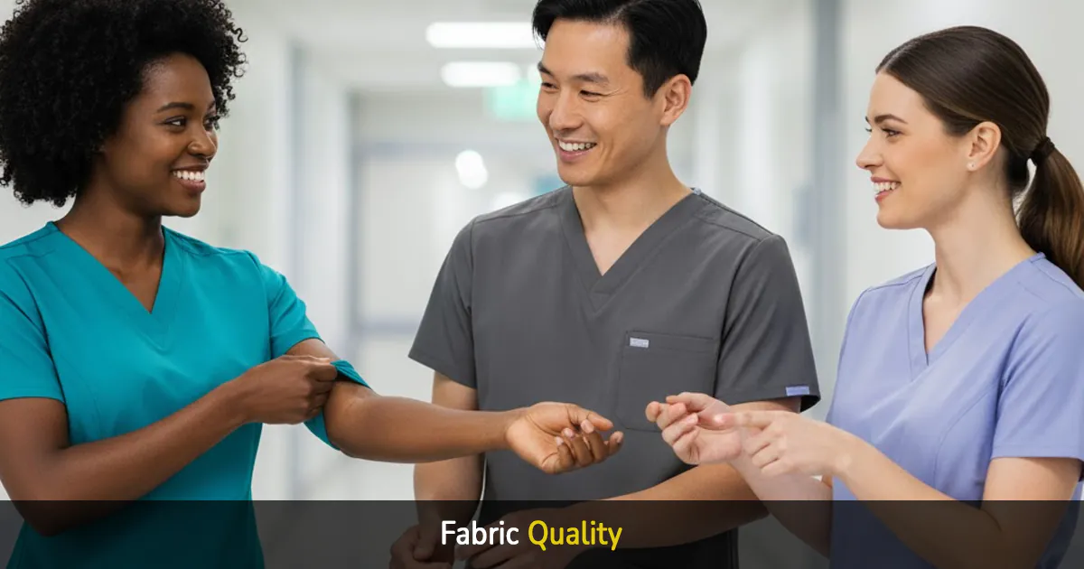 fabric quality of medical scrubs