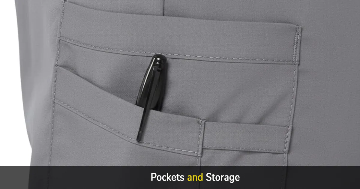 pockets and storage