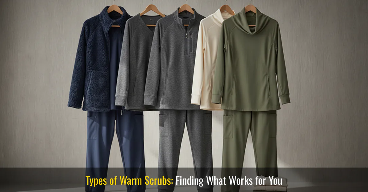 types of warm scrubs
